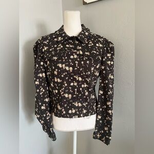 Celebrity Pink floral Jean jacket size L